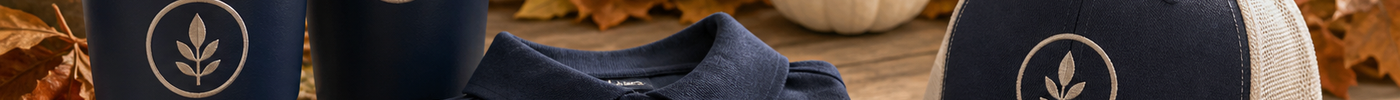 Church fall kickoff branded merch — custom tees, engraved tumblers, and leather patch hats