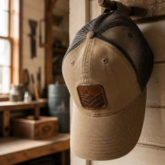 Custom leather patch hats — FirstMark