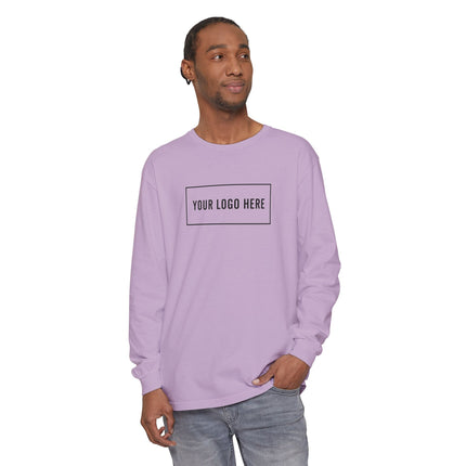 Custom Printed Garment-Dyed Heavyweight Long-Sleeve T-Shirt - Comfort Colors 6014