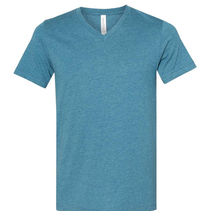 Unisex Heather CVC V-Neck Tee