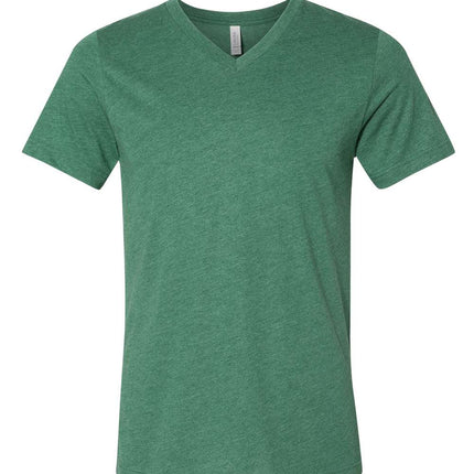 Unisex Heather CVC V-Neck Tee