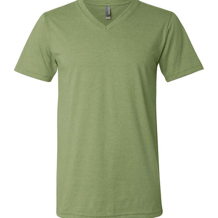 Unisex Heather CVC V-Neck Tee