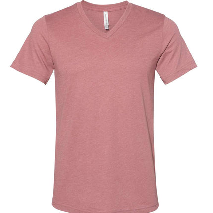 Unisex Heather CVC V-Neck Tee
