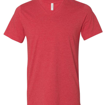 Unisex Heather CVC V-Neck Tee