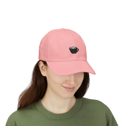 Latte Art Dad Cap – Embroidered Coffee Cup Baseball Hat