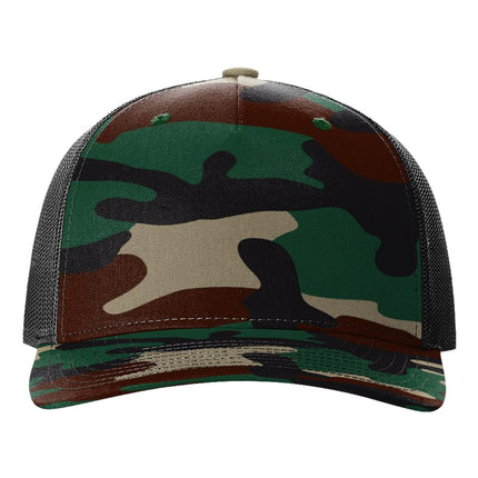 Printed Five-Panel Trucker Cap