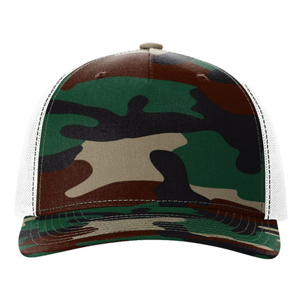 Printed Five-Panel Trucker Cap