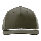 Dark Olive Green/ White