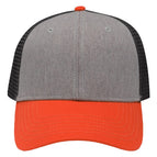 Heather Grey/ Charcoal/ Orange