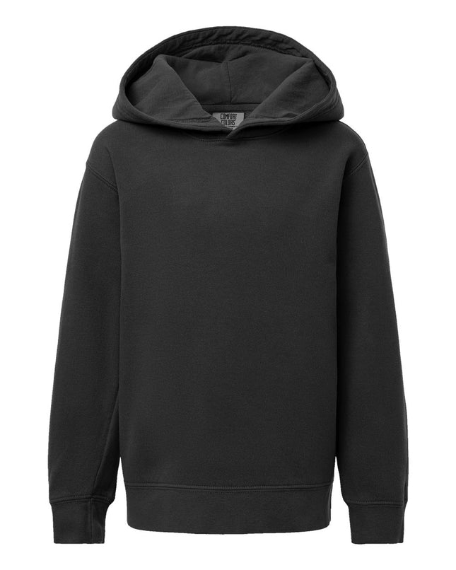 Youth Garment-Dyed Lightweight Fleece Hooded Sweatshirt