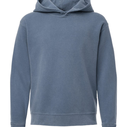 Youth Garment-Dyed Lightweight Fleece Hooded Sweatshirt