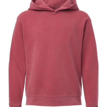 Youth Garment-Dyed Lightweight Fleece Hooded Sweatshirt