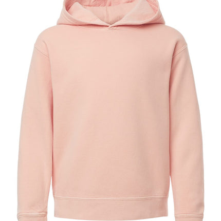 Youth Garment-Dyed Lightweight Fleece Hooded Sweatshirt
