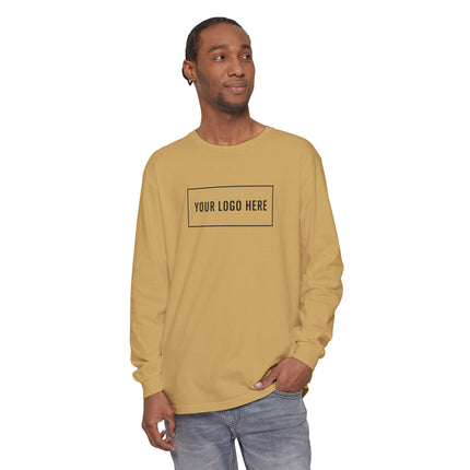 Custom Printed Garment-Dyed Heavyweight Long-Sleeve T-Shirt - Comfort Colors 6014