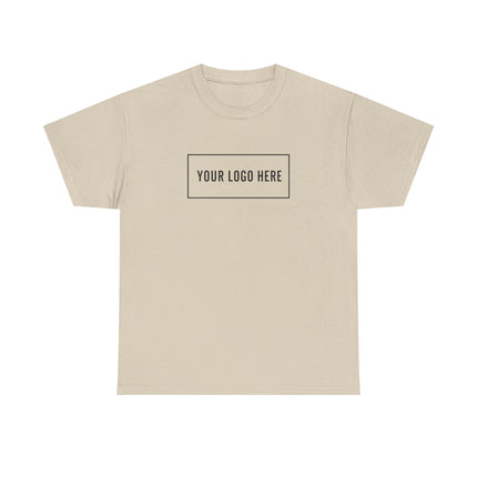 Personalized Gildan 5000 heavyweight cotton tee with your logo