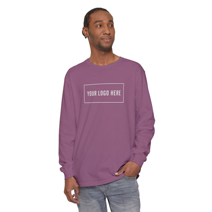 Custom Printed Garment-Dyed Heavyweight Long-Sleeve T-Shirt - Comfort Colors 6014