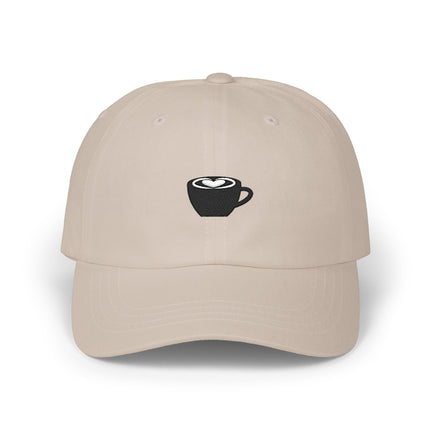 Latte Art Dad Cap – Embroidered Coffee Cup Baseball Hat