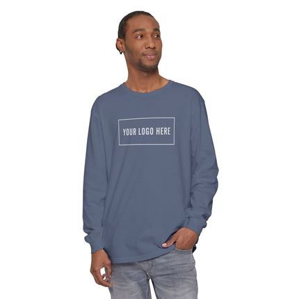 Custom Printed Garment-Dyed Heavyweight Long-Sleeve T-Shirt - Comfort Colors 6014