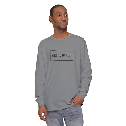 Custom Printed Garment-Dyed Heavyweight Long-Sleeve T-Shirt - Comfort Colors 6014