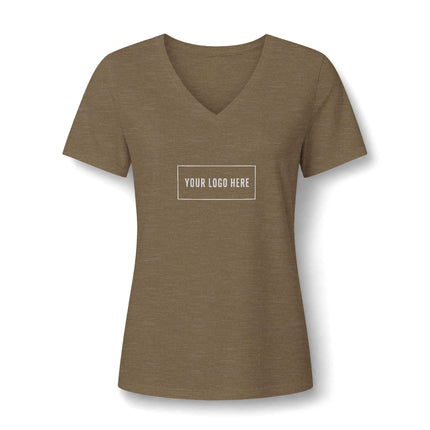 Custom Printed Women's V-Neck T-Shirt - Bella+Canvas 6405CVC