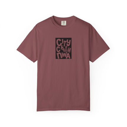 City Church NWA T-Shirt — Retro Block Letter Graphic Tee