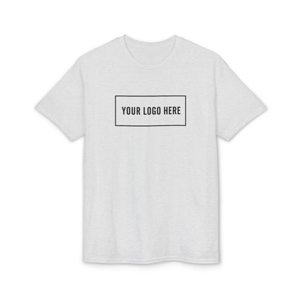 Gildan 8000 DryBlend custom logo t-shirt, front view