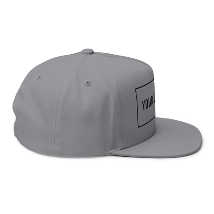 Custom Embroidered Flat Bill Snapback - Yupoong 6007