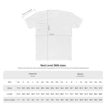 Custom Printed Short Sleeve T-Shirt - Next Level 3600