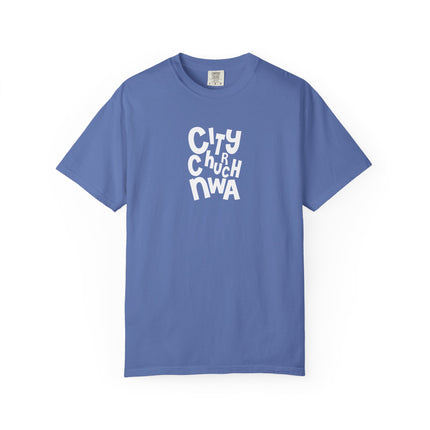 City Church NWA T-Shirt — White Retro Bold Logo Tee
