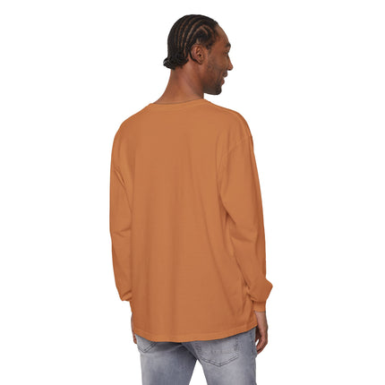 Custom Printed Garment-Dyed Heavyweight Long-Sleeve T-Shirt - Comfort Colors 6014