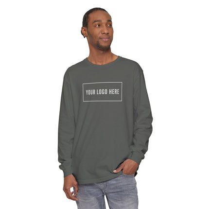 Custom Printed Garment-Dyed Heavyweight Long-Sleeve T-Shirt - Comfort Colors 6014