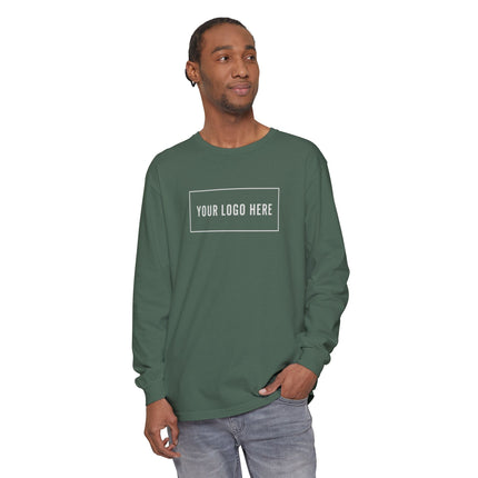 Custom Printed Garment-Dyed Heavyweight Long-Sleeve T-Shirt - Comfort Colors 6014