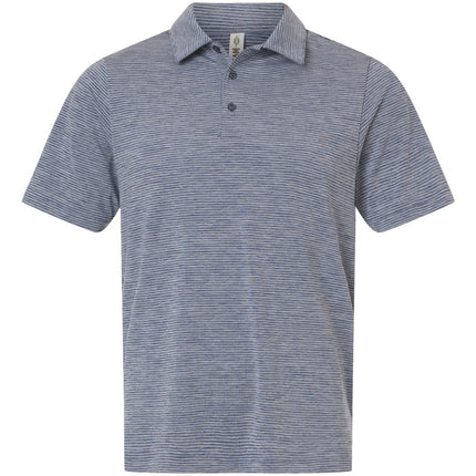 Men's Relay Heathered Stripe Polo