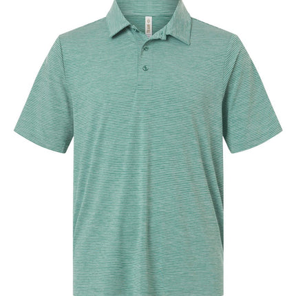 Men's Relay Heathered Stripe Polo