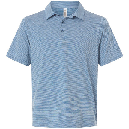Men's Relay Heathered Stripe Polo