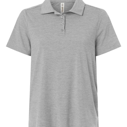 Women's Relay Heathered Stripe Polo