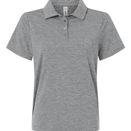 Women's Relay Heathered Stripe Polo