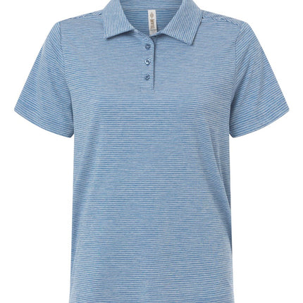 Women's Relay Heathered Stripe Polo