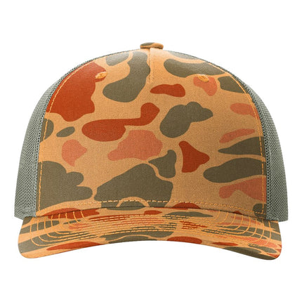 Printed Five-Panel Trucker Cap