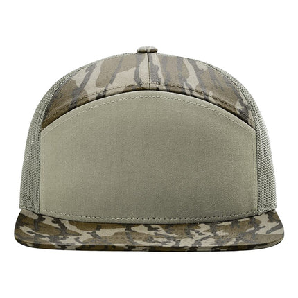 Printed Seven-Panel Trucker Cap