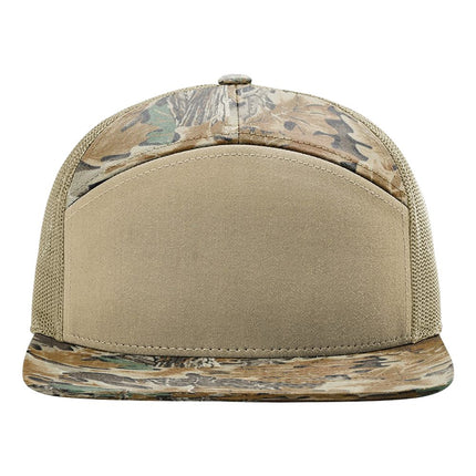 Printed Seven-Panel Trucker Cap