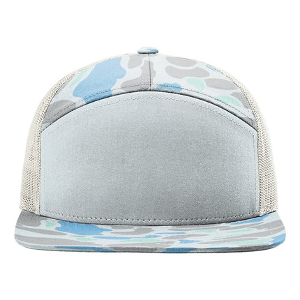 Printed Seven-Panel Trucker Cap