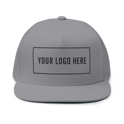 Custom Embroidered Flat Bill Snapback - Yupoong 6007