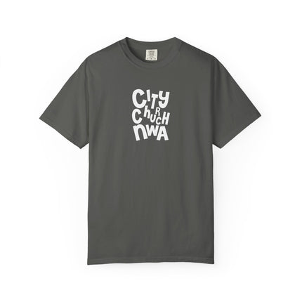 City Church NWA T-Shirt — White Retro Bold Logo Tee