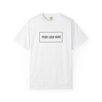 Custom Comfort Colors 1717 garment-dyed t-shirt with your logo on the front