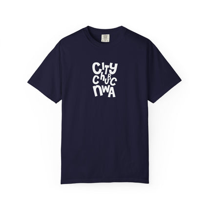 City Church NWA T-Shirt — White Retro Bold Logo Tee