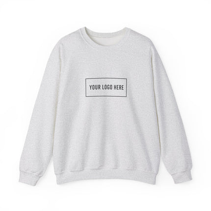 Gildan 18000 custom logo crewneck sweatshirt, front view