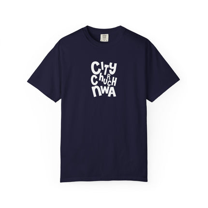 City Church NWA T-Shirt — White Retro Bold Logo Tee