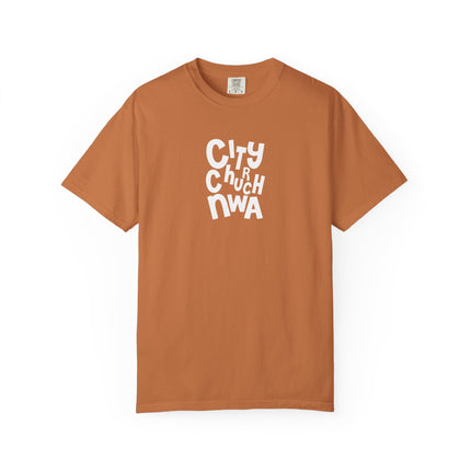 City Church NWA T-Shirt — White Retro Bold Logo Tee