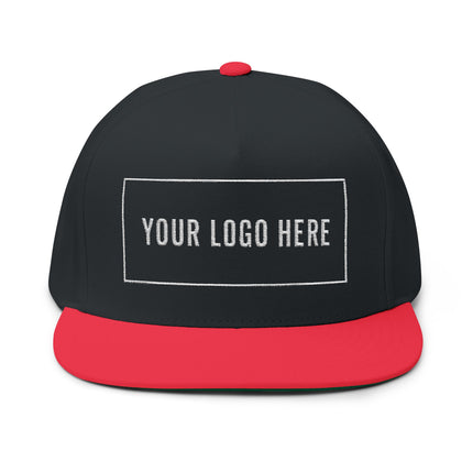 Custom Embroidered Flat Bill Snapback - Yupoong 6007